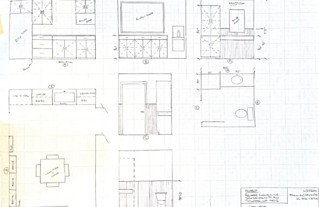 Rustic modern office remodel commercial interior design olympia wa draft plan