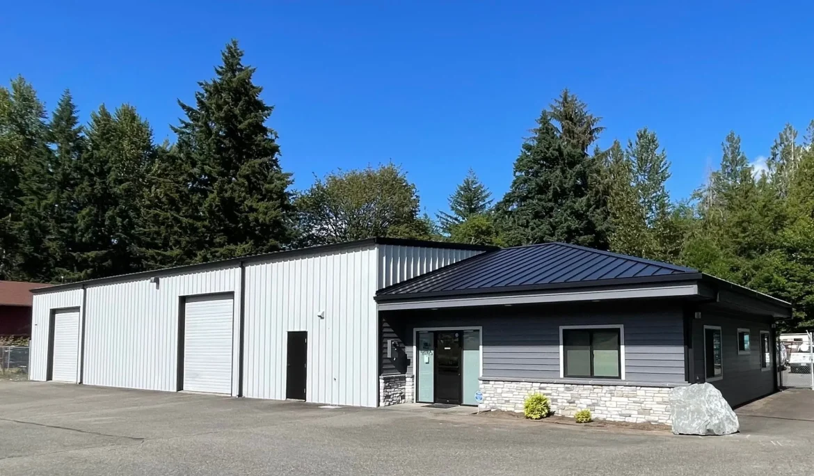 Rustic modern office remodel commercial interior design olympia wa exterior